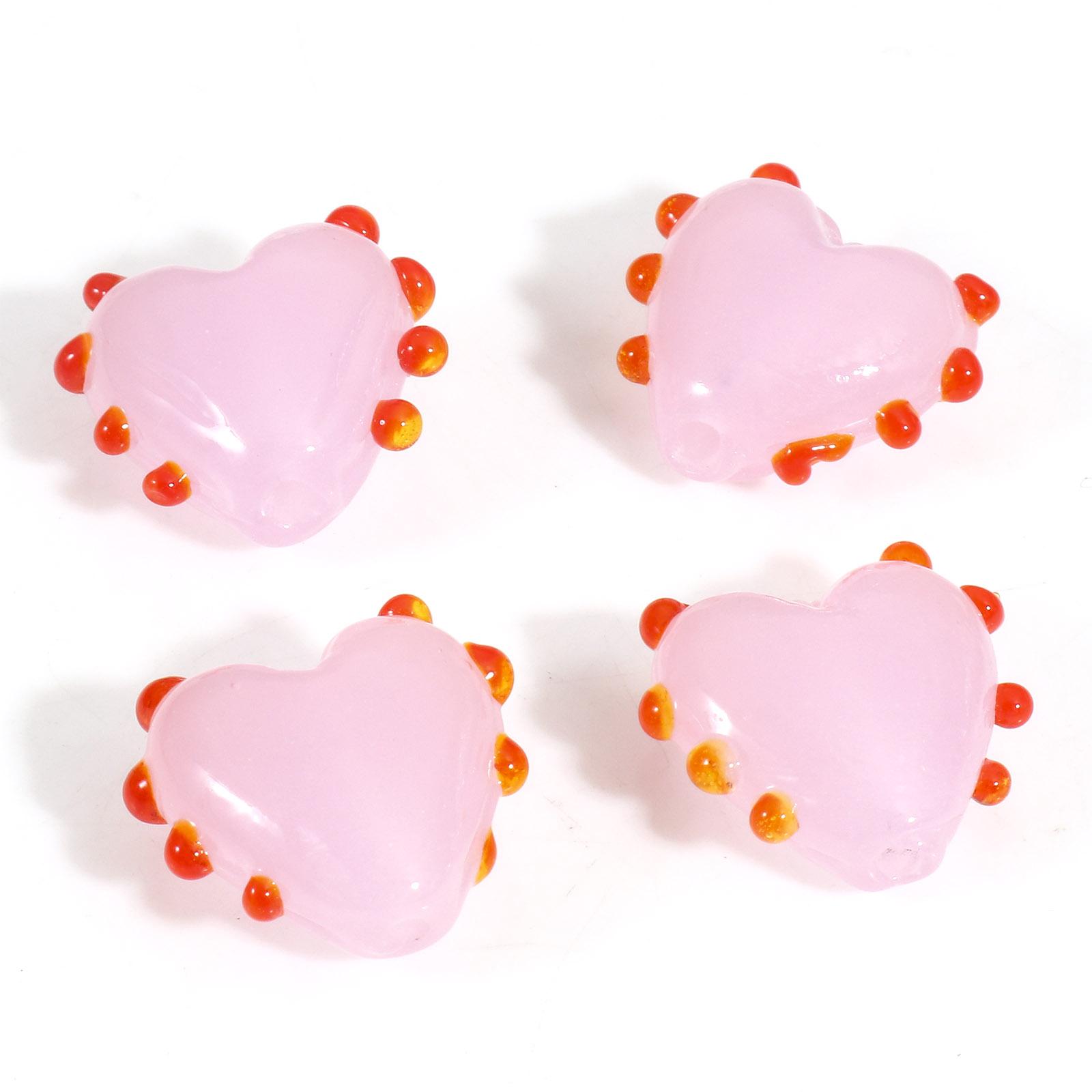 2PCs Lampwork Glass Beads Sweet Heart Multicolor Dot Spacer Beads For DIY Jewelry Making Necklace Bracelets About 16mm x 16mm only 2 pcs рожевий
2PCs Lampwork Glass Beads Sweet Heart Multicolor Dot Spacer Beads For DIY Jewelry Making Necklace Bracelets About 16mm x 16mm only 2 pcs рожевий