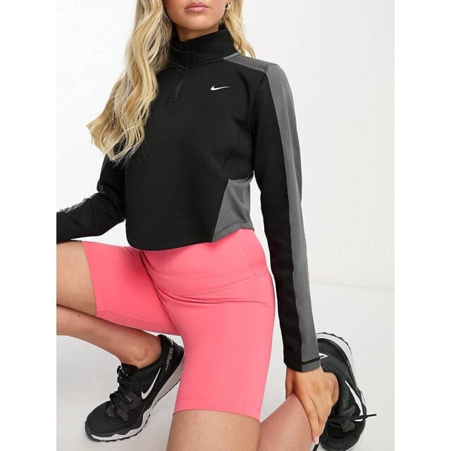 Черный топ с длинными рукавами и молнией до середины бедра Nike Pro Femme Training
Черный топ с длинными рукавами и молнией до середины бедра Nike Pro Femme Training