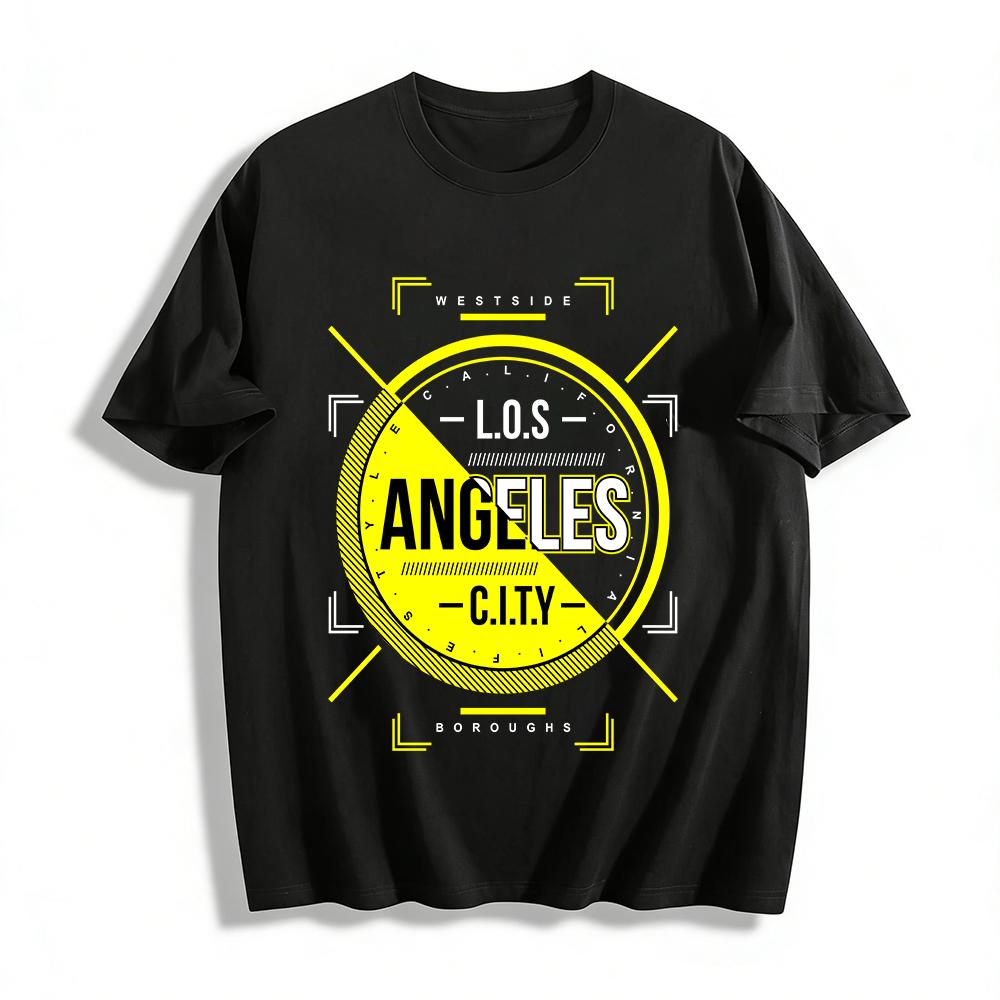 American Street Style ANGELES C.I.T.Y Print Trendy Casual Crew Neck T-Shirt Pure cotton T-shirt XXS
American Street Style ANGELES C.I.T.Y Print Trendy Casual Crew Neck T-Shirt Pure cotton T-shirt XXS