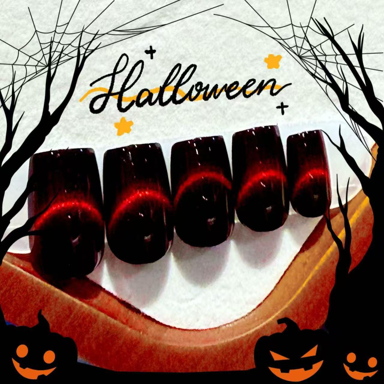 Set of 24 Black-Red Chinese Style Wearable Cat Eye Nails - Shiny Art High-Grade Skin Whitening, Autumn/Winter Edition.
Set of 24 Black-Red Chinese Style Wearable Cat Eye Nails - Shiny Art High-Grade Skin Whitening, Autumn/Winter Edition.
