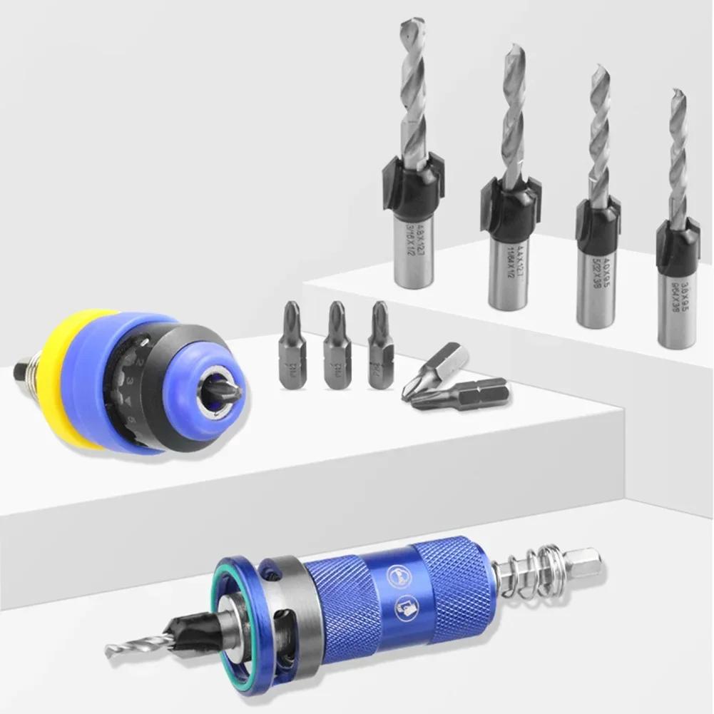 Counterbore Drill Bit Set with Adjustable Depth Stop for Controlled Woodworking Drilling and Accurate Penetration Red
Counterbore Drill Bit Set with Adjustable Depth Stop for Controlled Woodworking Drilling and Accurate Penetration Red