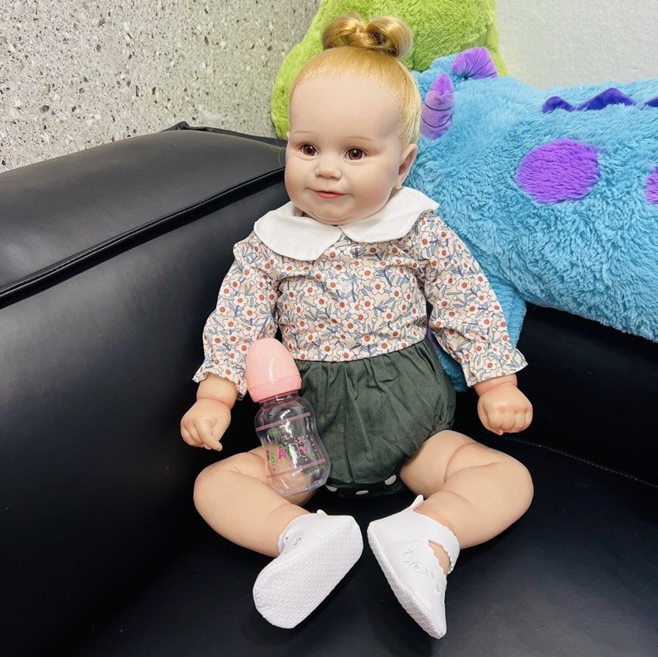 Реалистичные куклы для малышей Maddie Reborn, 60 см, мягкие на ощупь, реалистичные, Bebe Reborn для девочек с волосами с корнями, куклы для новорожденных
Реалистичные куклы для малышей Maddie Reborn, 60 см, мягкие на ощупь, реалистичные, Bebe Reborn для девочек с волосами с корнями, куклы для новорожденных