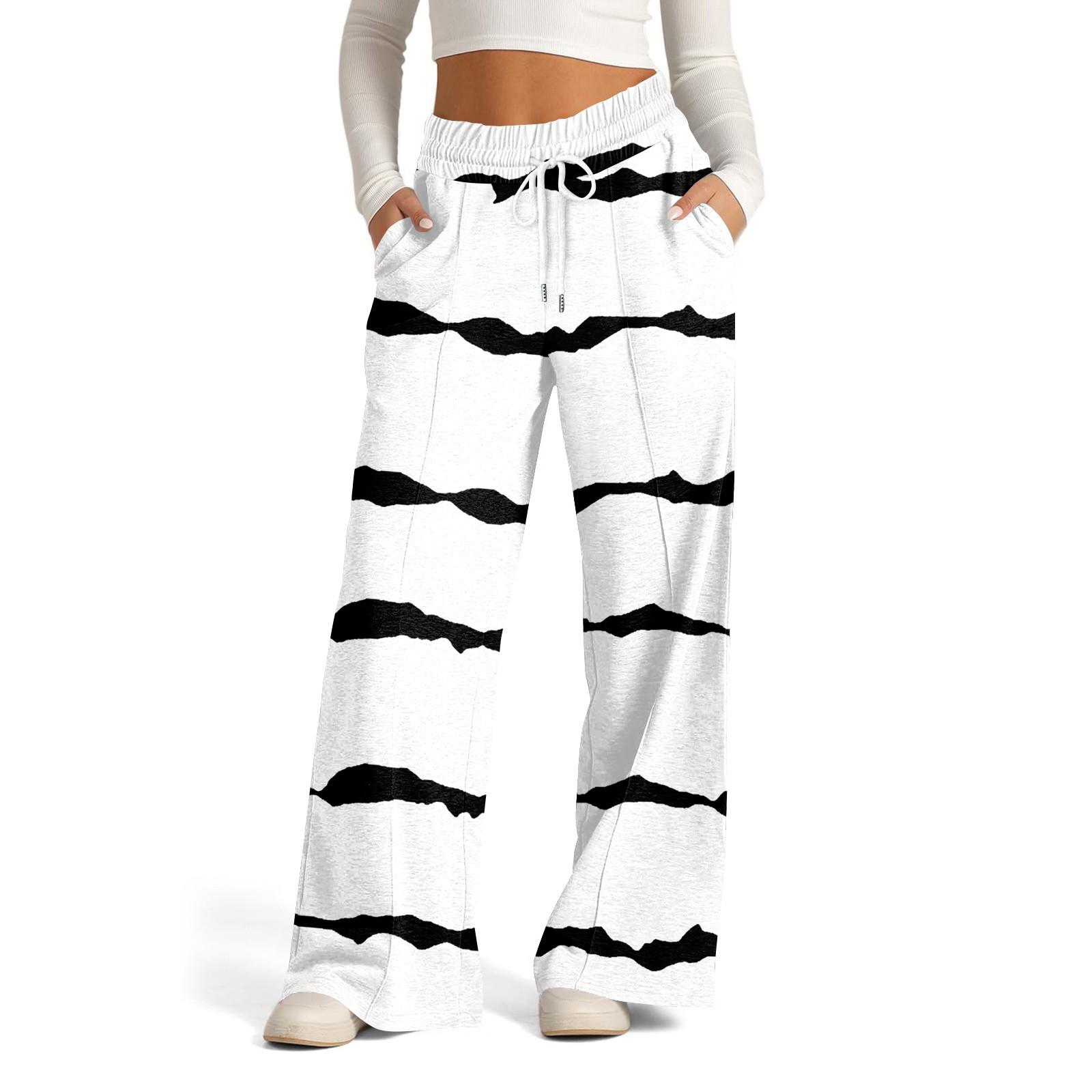 Женские повседневные брюки широкого кроя с высокой талией в полоску спортивные брюки XXL белый
Женские повседневные брюки широкого кроя с высокой талией в полоску спортивные брюки XXL белый