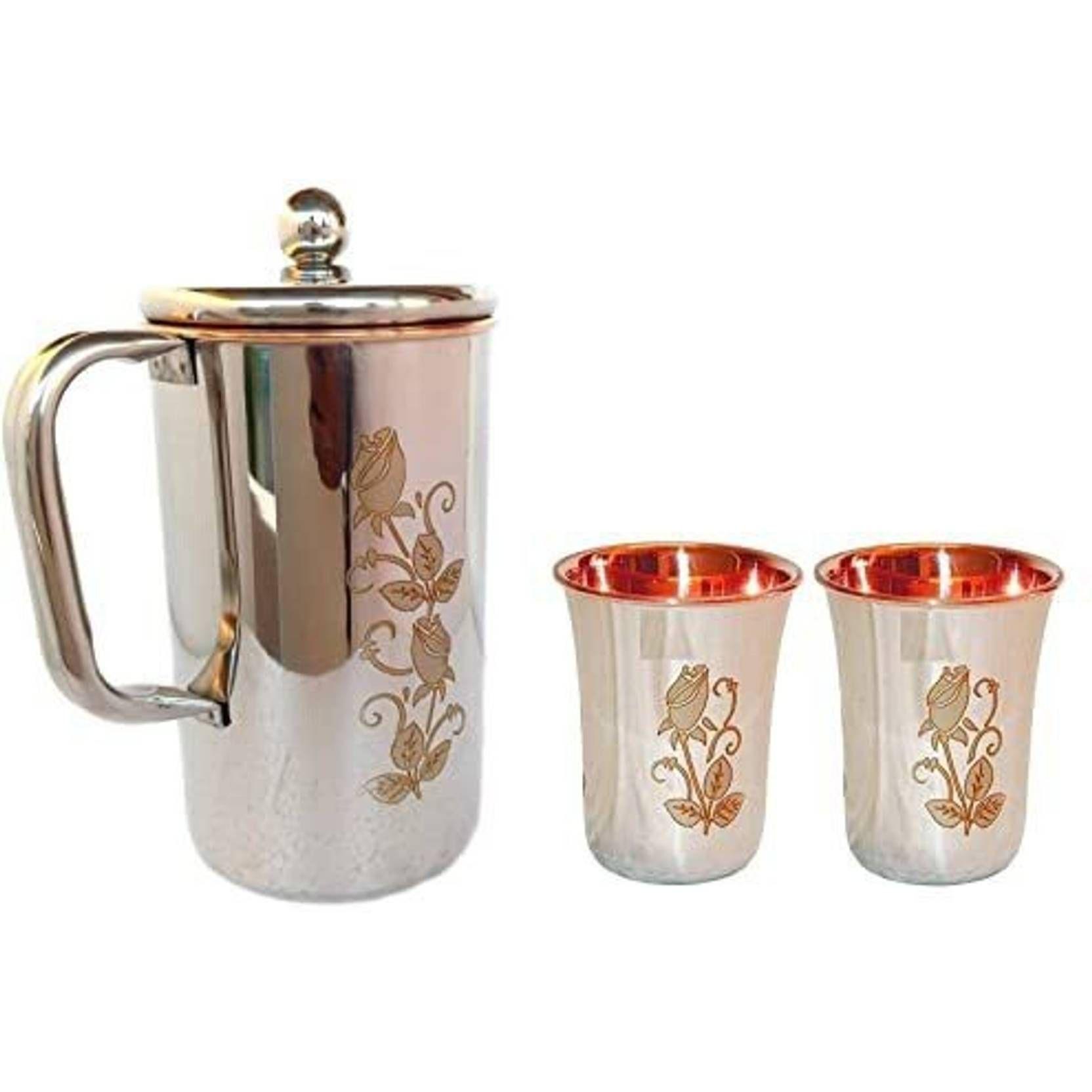 Медный, из нержавеющей стали кувшин для воды 1,6 л
Медный, из нержавеющей стали кувшин для воды 1,6 л