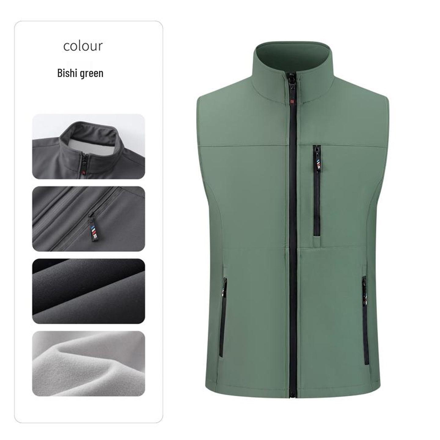 Unisex Workwear Vest: Casual, Plain Color, Stand Collar, Plus Velvet, Multi-Pocket, Zipper, Logo Customizable 2XL
Unisex Workwear Vest: Casual, Plain Color, Stand Collar, Plus Velvet, Multi-Pocket, Zipper, Logo Customizable 2XL