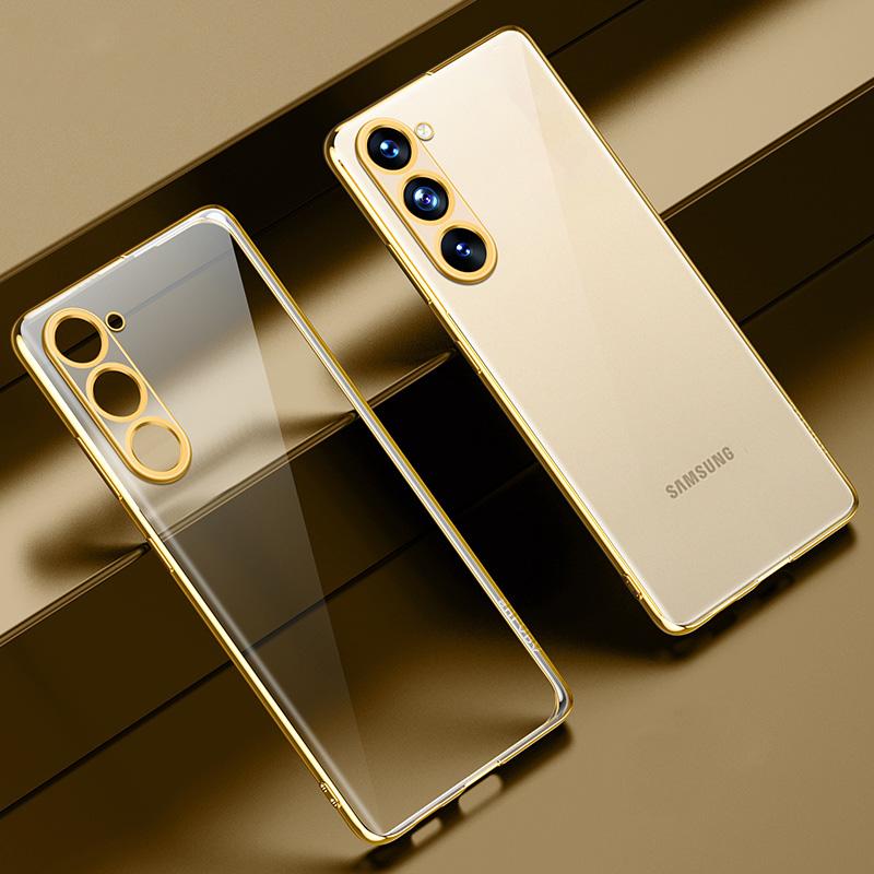 SULADA Electroplating Phone Case for Samsung Galaxy S23,Straight Edge Clear TPU Phone Cover Gold
SULADA Electroplating Phone Case for Samsung Galaxy S23,Straight Edge Clear TPU Phone Cover Gold