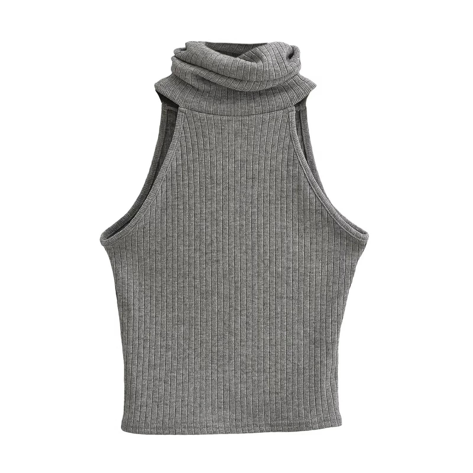 Топ без рукавов с высоким воротником слим - Женская сексуальная коллекция весна/лето 2024 Small серый
Топ без рукавов с высоким воротником слим - Женская сексуальная коллекция весна/лето 2024 Small серый