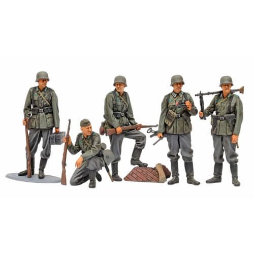 Tamiya 1/35 Military Miniature Series No.371 German Infantry Set Mid-War Plastic Model 35371
Tamiya 1/35 Military Miniature Series No.371 German Infantry Set Mid-War Plastic Model 35371