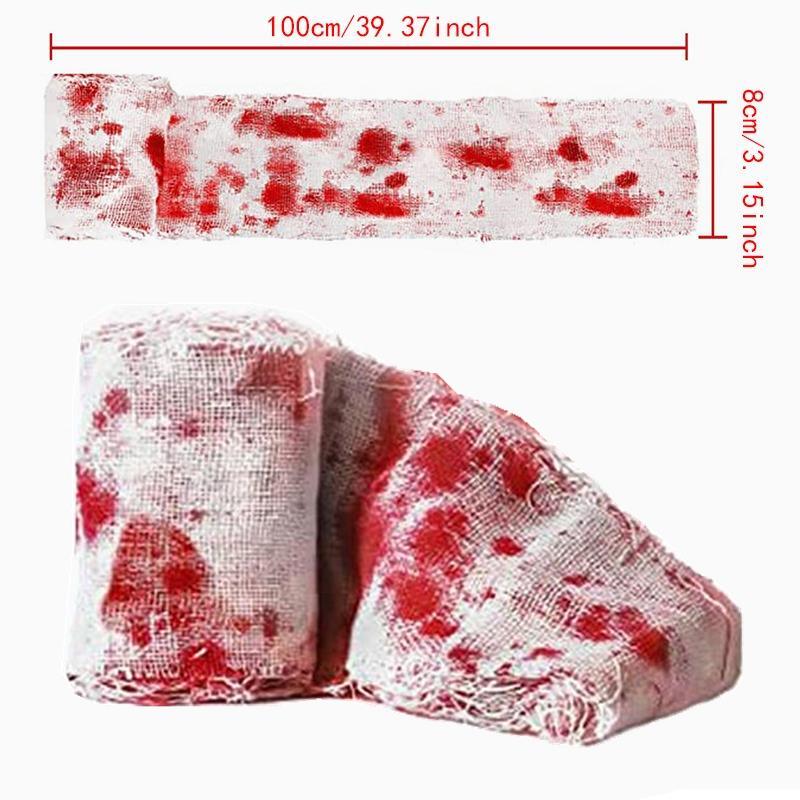 Halloween Fright Tape Bundle Bloody Haunted House Gauze Creepy Scary Fabric Drape Cloth Room Window Wall Door Cover Bloody
Halloween Fright Tape Bundle Bloody Haunted House Gauze Creepy Scary Fabric Drape Cloth Room Window Wall Door Cover Bloody