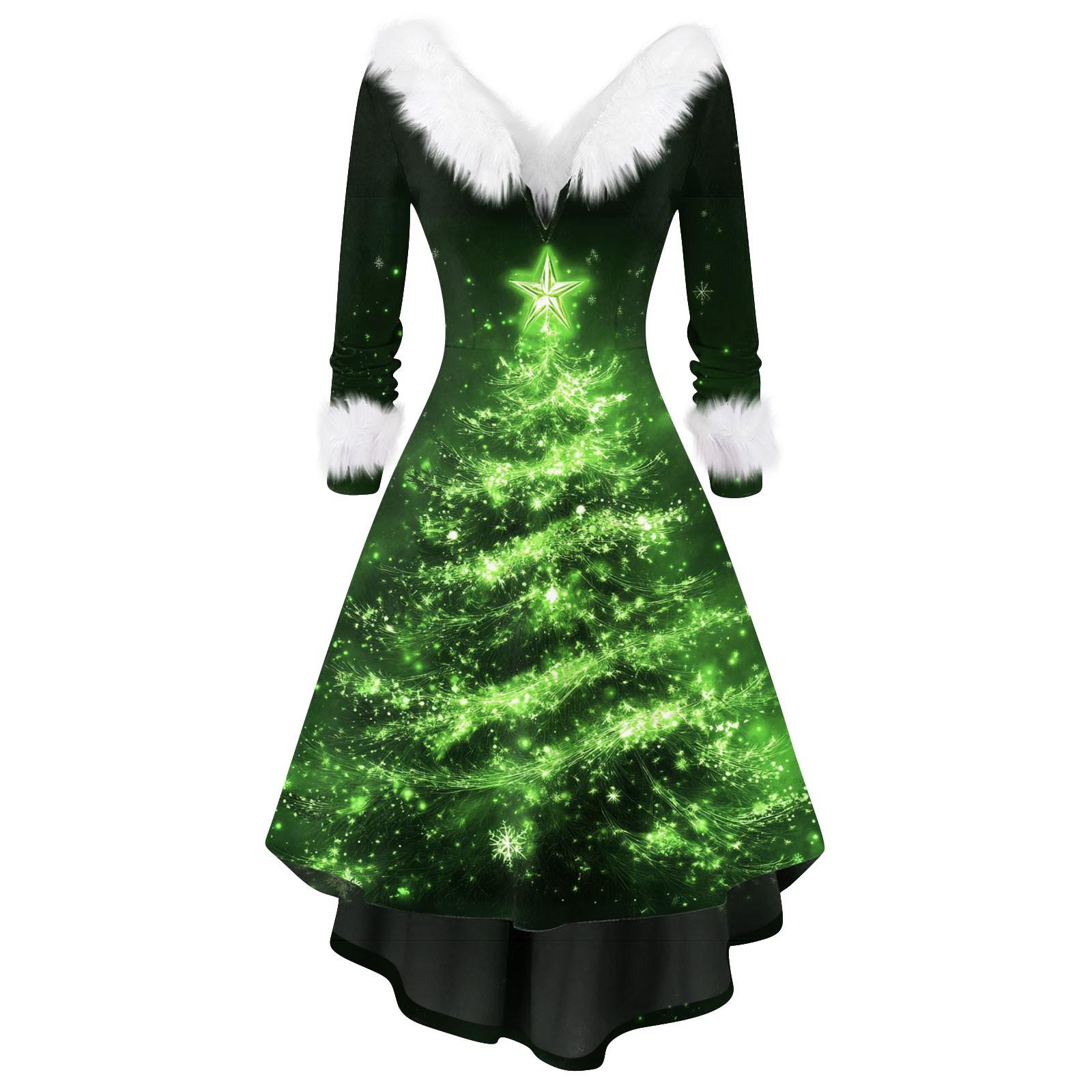 Женское модное повседневное платье с v-образным вырезом и рождественским принтом для вечеринки с длинными рукавами XXXXL
Женское модное повседневное платье с v-образным вырезом и рождественским принтом для вечеринки с длинными рукавами XXXXL