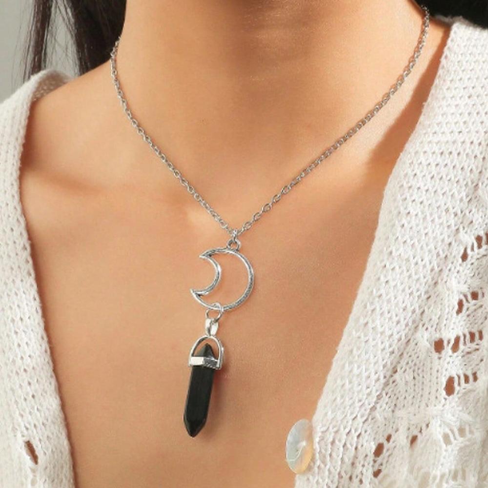 Piece Retro Sun Moon Couple Necklace Set with Hexagonal Crystal Pendant
Piece Retro Sun Moon Couple Necklace Set with Hexagonal Crystal Pendant