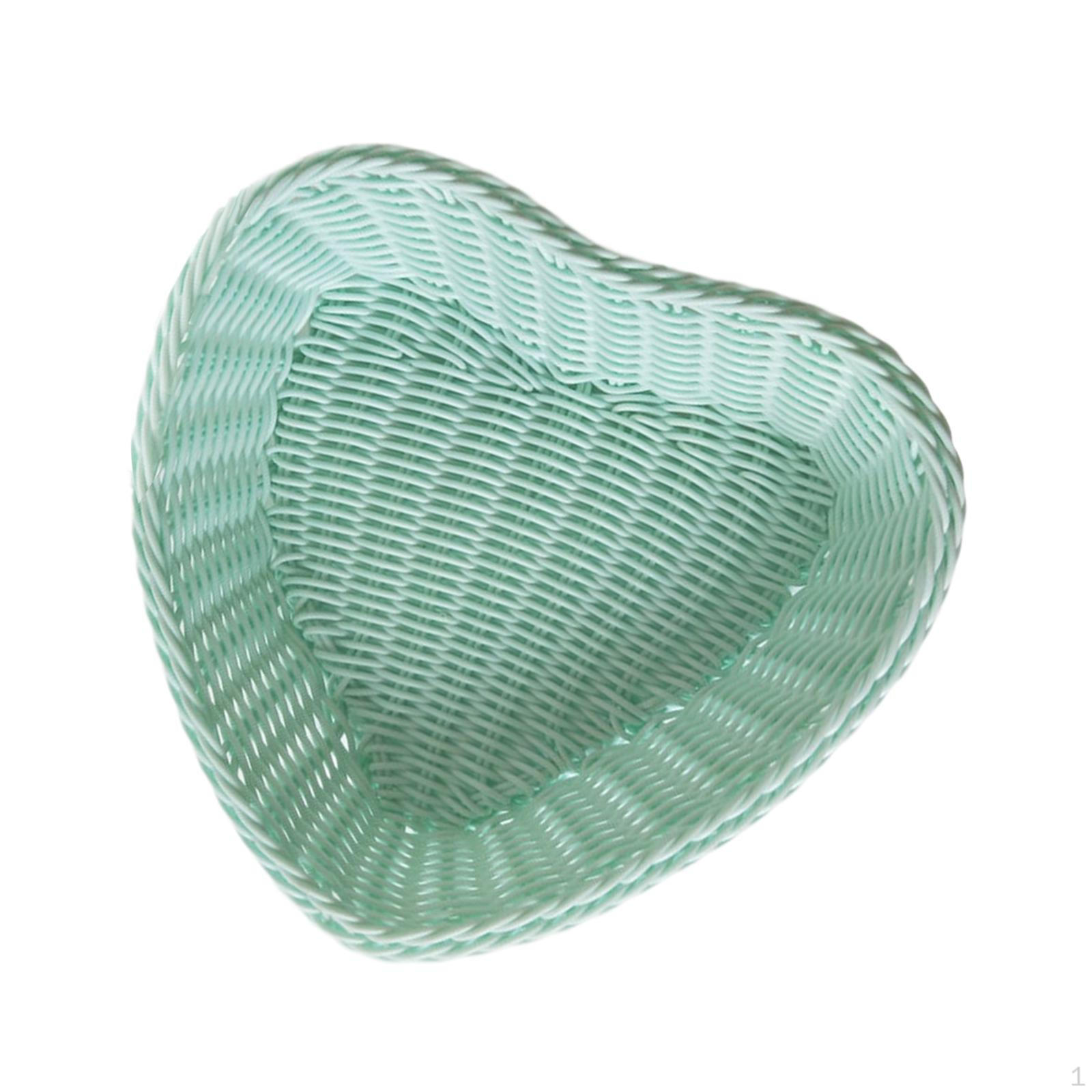 Искусственная ротанговая корзина для фруктов в форме сердца для хранения закусок для дома зелёный
Искусственная ротанговая корзина для фруктов в форме сердца для хранения закусок для дома зелёный