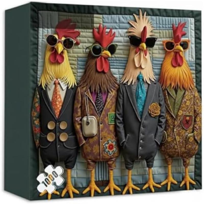 Runway Roosters Jigsaw Puzzle 1000 Pieces for Adults Fashionable Rooster Art Puzzle, Fun Unique Gift for Puzzle Enthusiasts Art Lovers
Runway Roosters Jigsaw Puzzle 1000 Pieces for Adults Fashionable Rooster Art Puzzle, Fun Unique Gift for Puzzle Enthusiasts Art Lovers