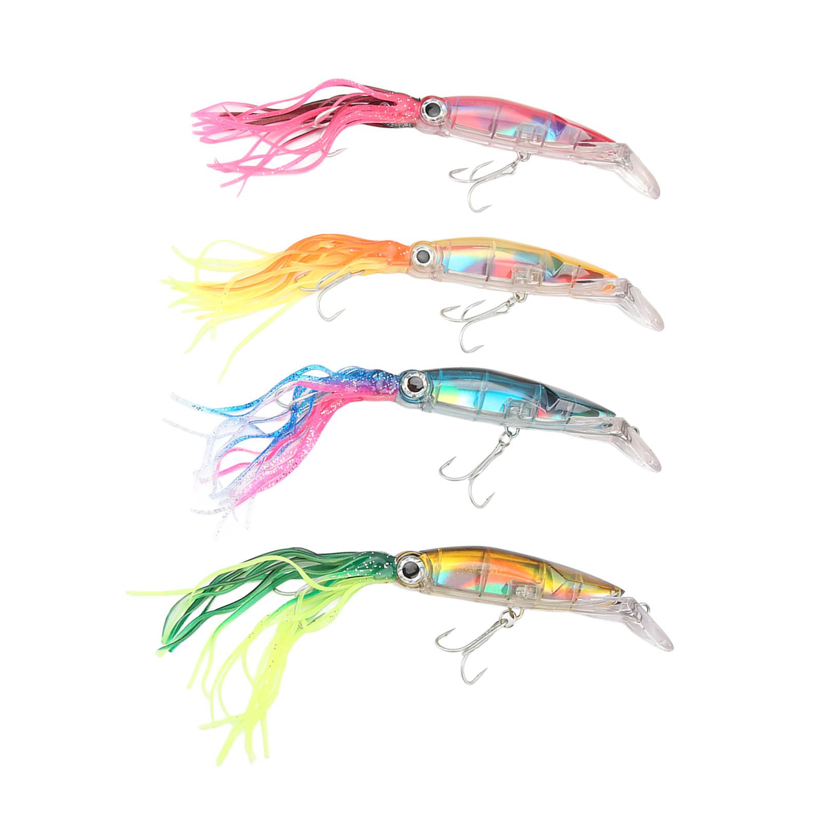 4Pcs 23cm Squid Fishing Lure Plastic Artificial Fishing Lure Bait for Outdoor Saltwater Freshwater
4Pcs 23cm Squid Fishing Lure Plastic Artificial Fishing Lure Bait for Outdoor Saltwater Freshwater