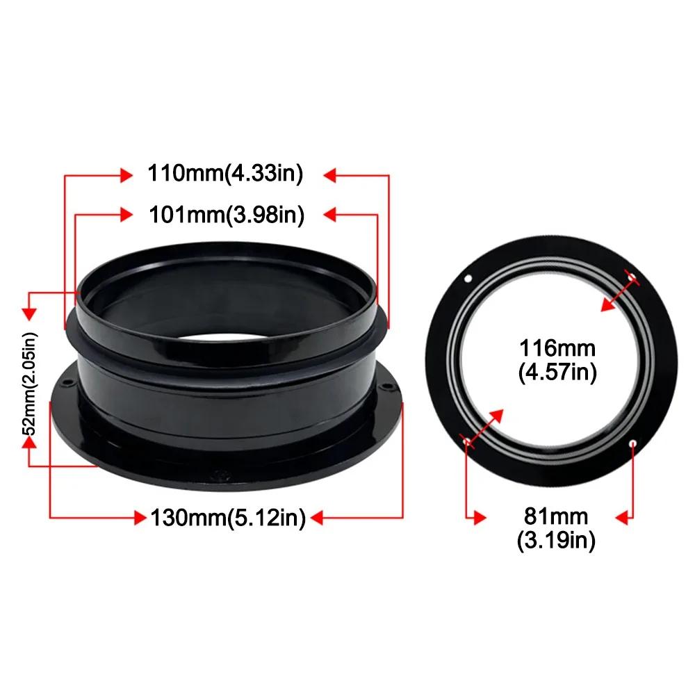 ABS Exhaust Duct Connector Flange Round 110/160mm PVC Pipe Flange Joint Black Pipe Air Vent Connector Exhaust Air System
ABS Exhaust Duct Connector Flange Round 110/160mm PVC Pipe Flange Joint Black Pipe Air Vent Connector Exhaust Air System