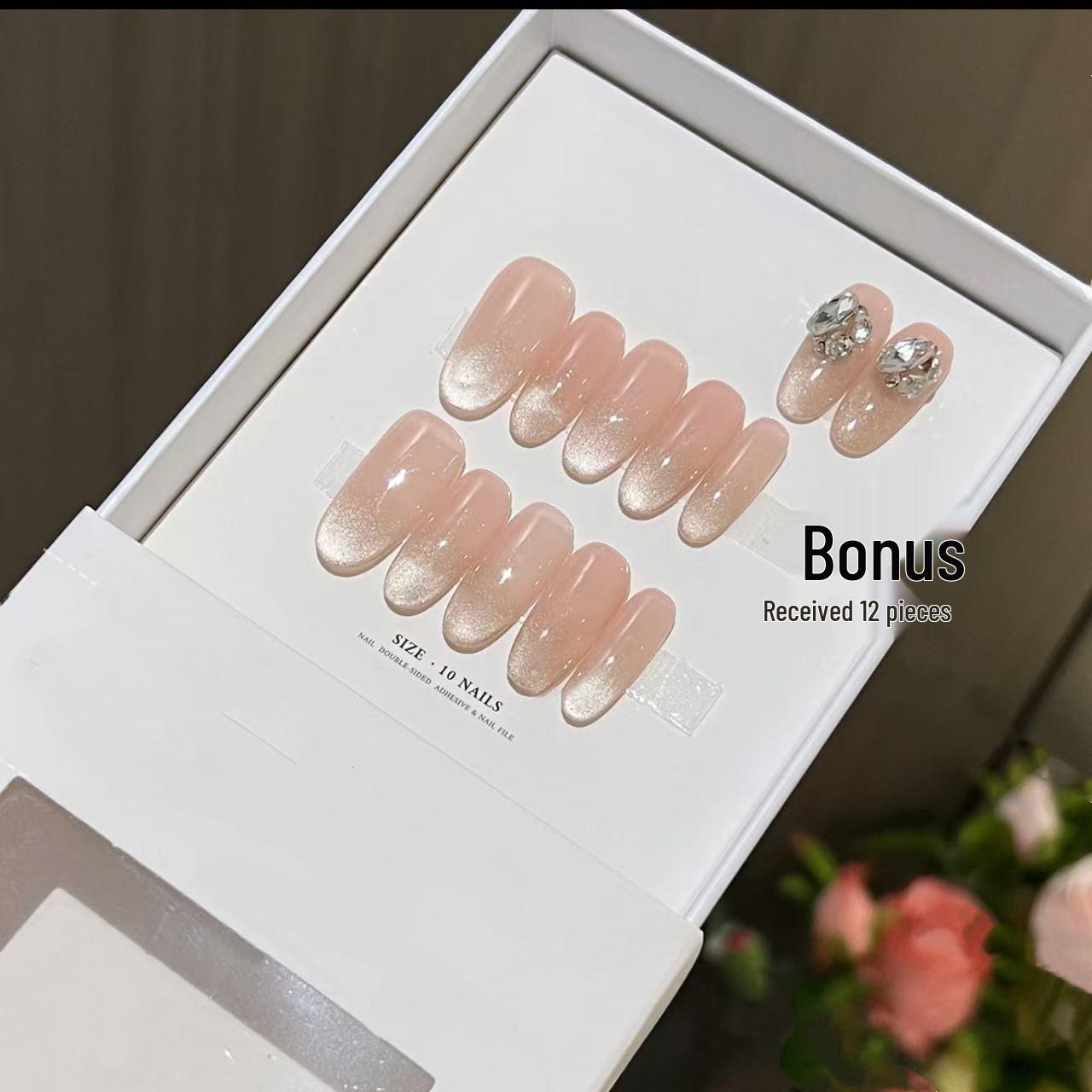 Chasing Cat Eye Luxury Gel Manicure: Handmade Flash Diamond False Nails for a Radiant Look Extra Small
Chasing Cat Eye Luxury Gel Manicure: Handmade Flash Diamond False Nails for a Radiant Look Extra Small