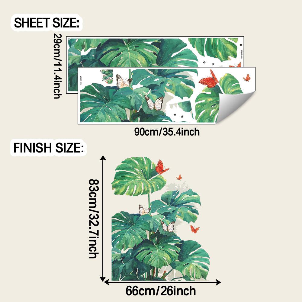 Simulated Turtle-back Bamboo, Green Leaves and Butterfly Living Room and Study Wall Decoration Stickers
Simulated Turtle-back Bamboo, Green Leaves and Butterfly Living Room and Study Wall Decoration Stickers