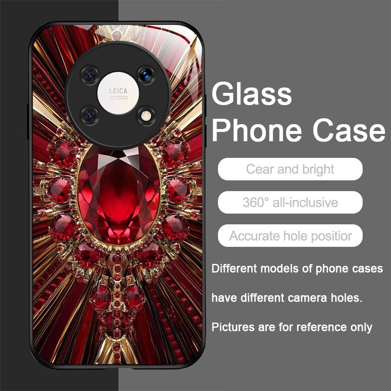 Stylish Gemstone Heart-shaped Pattern Tempered Glass Phone Case for Huawei Nova 13 12 SE 11 10 Pro Mate 40 30 P60 P50 P40 Covers Huawei Mate 50
Stylish Gemstone Heart-shaped Pattern Tempered Glass Phone Case for Huawei Nova 13 12 SE 11 10 Pro Mate 40 30 P60 P50 P40 Covers Huawei Mate 50