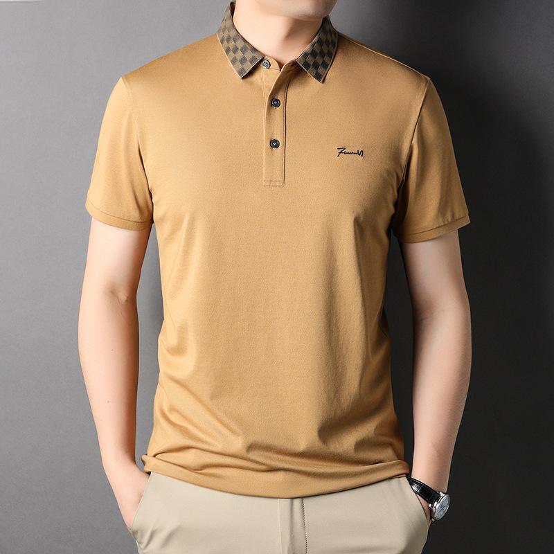 Polo Shirt Men S Mulberry Silk Short-Sleeved T-Shirt Lapel Loose Large Size Casual Top XL
Polo Shirt Men S Mulberry Silk Short-Sleeved T-Shirt Lapel Loose Large Size Casual Top XL