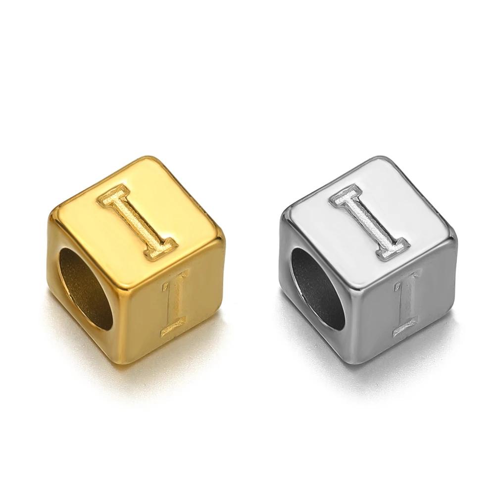 10pcs Stainless Steel Square Cube Beads Letters Alphabet Loose Spacer Beads DIY Necklace Charms Pendants Jewelry Bracelet Making Steel color
10pcs Stainless Steel Square Cube Beads Letters Alphabet Loose Spacer Beads DIY Necklace Charms Pendants Jewelry Bracelet Making Steel color