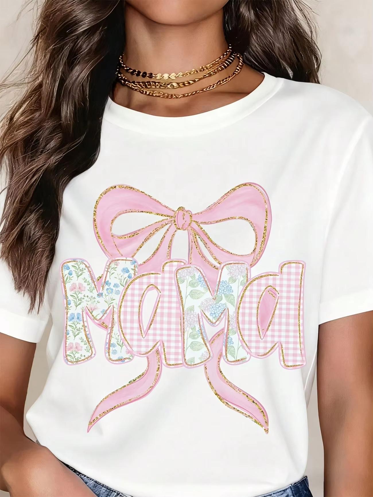 Pink Bow MAMA Printed Text Tshirt Everyday Womens Soft Home Clothes Mothers Day Gifts Harajuku Summer New Women Y2k Clothes 4XL
Pink Bow MAMA Printed Text Tshirt Everyday Womens Soft Home Clothes Mothers Day Gifts Harajuku Summer New Women Y2k Clothes 4XL