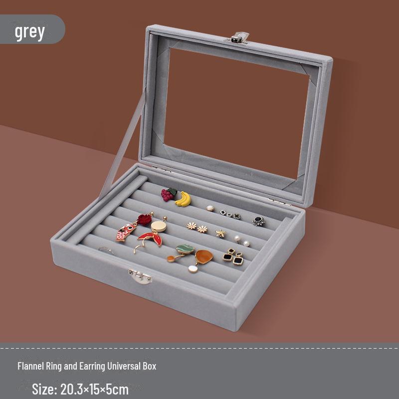 Портативная шкатулка для украшений из розового флокированного стекла с крышкой - пылезащитная стеклянная подставка для колец и сережек 316-Grit
Портативная шкатулка для украшений из розового флокированного стекла с крышкой - пылезащитная стеклянная подставка для колец и сережек 316-Grit