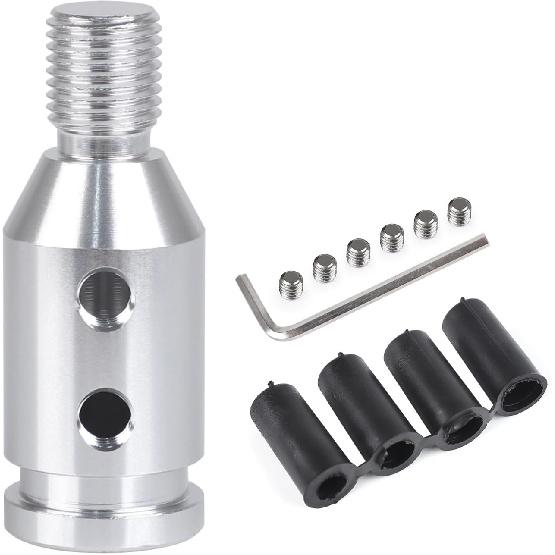 5 Speed Car Racing Gear Shift Shifter knob, Resin Polished Round Ball Shift Knob with 3 Adapters Compatible with Manual Car (Mini Black 5) M12x1.25(Silver)
5 Speed Car Racing Gear Shift Shifter knob, Resin Polished Round Ball Shift Knob with 3 Adapters Compatible with Manual Car (Mini Black 5) M12x1.25(Silver)
