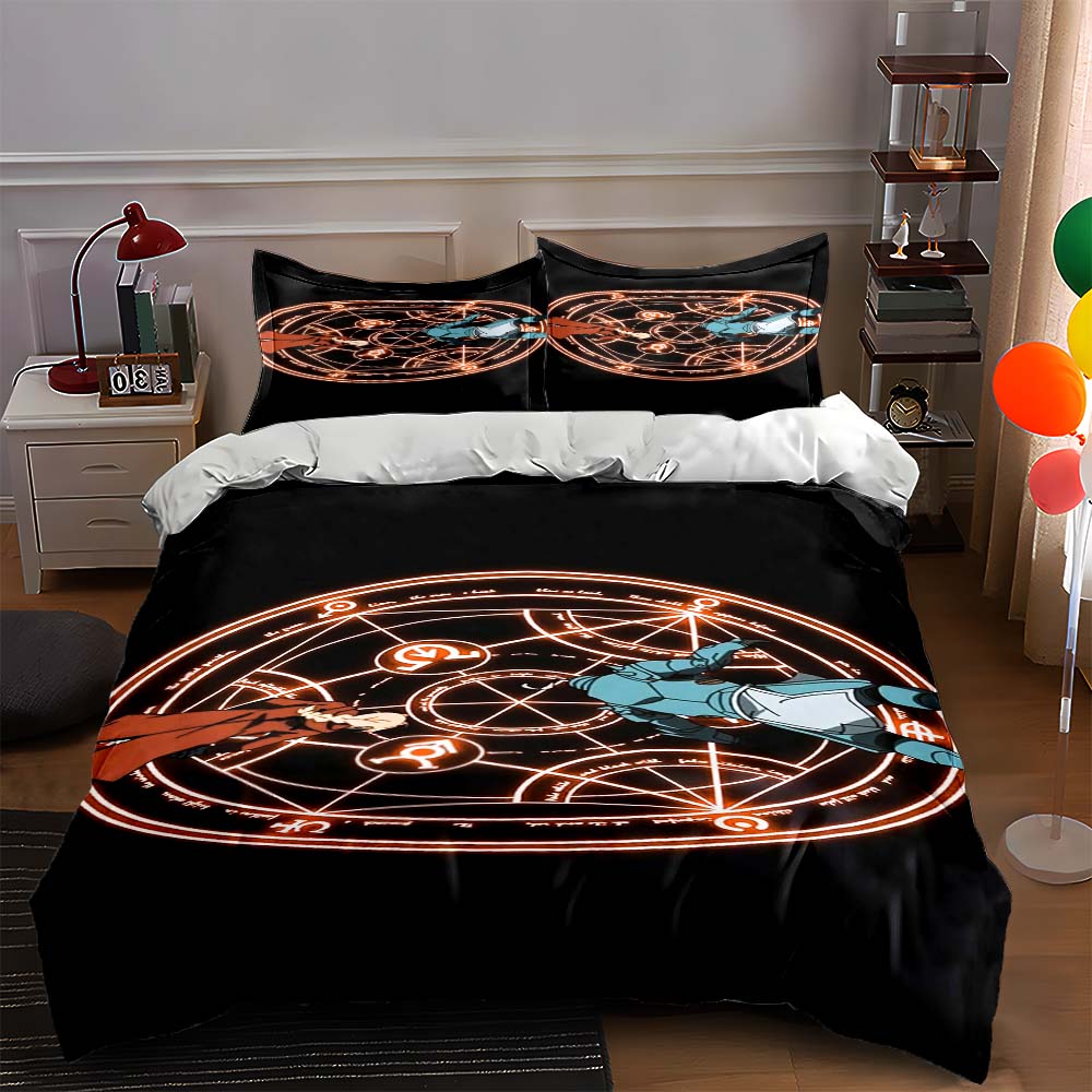 Alchemy-inspired circular design. Bedding Duvet cover sets Duvet covers Pillowcases gifts (1 * Duvet Cover 2 * Pillowcases, without duvet insert) 135x200cm
Alchemy-inspired circular design. Bedding Duvet cover sets Duvet covers Pillowcases gifts (1 * Duvet Cover 2 * Pillowcases, without duvet insert) 135x200cm