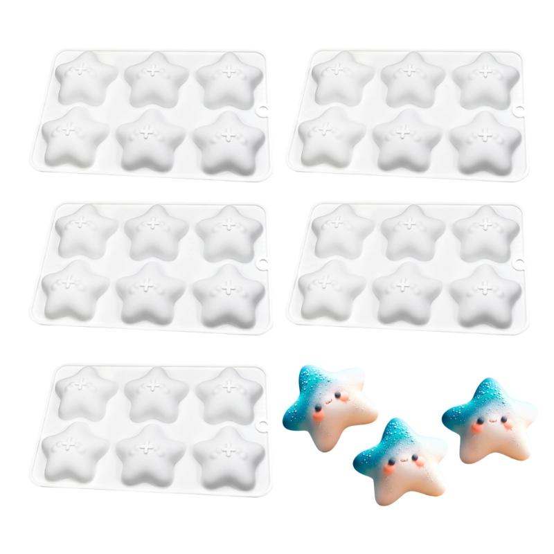 Flexible Star Shape Silicone Baking Molds Multifunctional Silicone Star Shape Molds for Chocolate Mousse 1
Flexible Star Shape Silicone Baking Molds Multifunctional Silicone Star Shape Molds for Chocolate Mousse 1