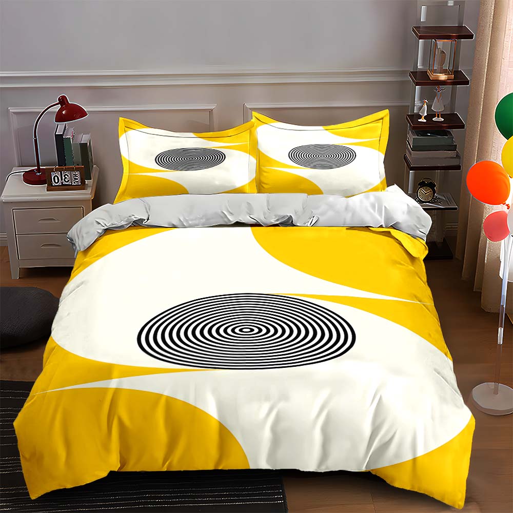 Spiraling concentric circles Bedding Duvet cover sets Duvet covers Pillowcases gifts (1 * Duvet Cover 2 * Pillowcases, without duvet insert) 135x200cm
Spiraling concentric circles Bedding Duvet cover sets Duvet covers Pillowcases gifts (1 * Duvet Cover 2 * Pillowcases, without duvet insert) 135x200cm