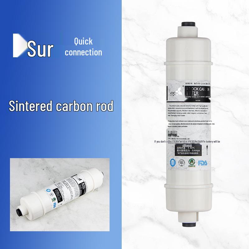 Sur 10-дюймовый быстроразъемный фильтр M6: Интегрированный полипропиленовый хлопок, спеченный уголь, ультрафильтрация, мембрана обратного осмоса, пост-T33 carbon rod
Sur 10-дюймовый быстроразъемный фильтр M6: Интегрированный полипропиленовый хлопок, спеченный уголь, ультрафильтрация, мембрана обратного осмоса, пост-T33 carbon rod