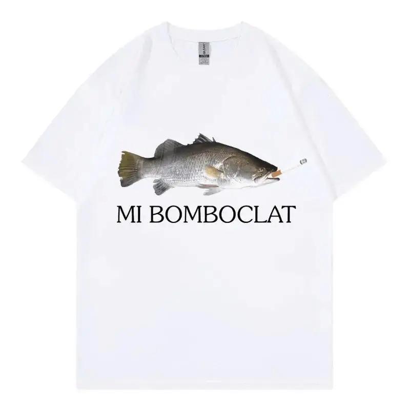 Смешная футболка с мемом Mi Bomboclat Fish, с коротким рукавом, для студентов и студенток, парный наряд, чистый хлопок 4XL
Смешная футболка с мемом Mi Bomboclat Fish, с коротким рукавом, для студентов и студенток, парный наряд, чистый хлопок 4XL