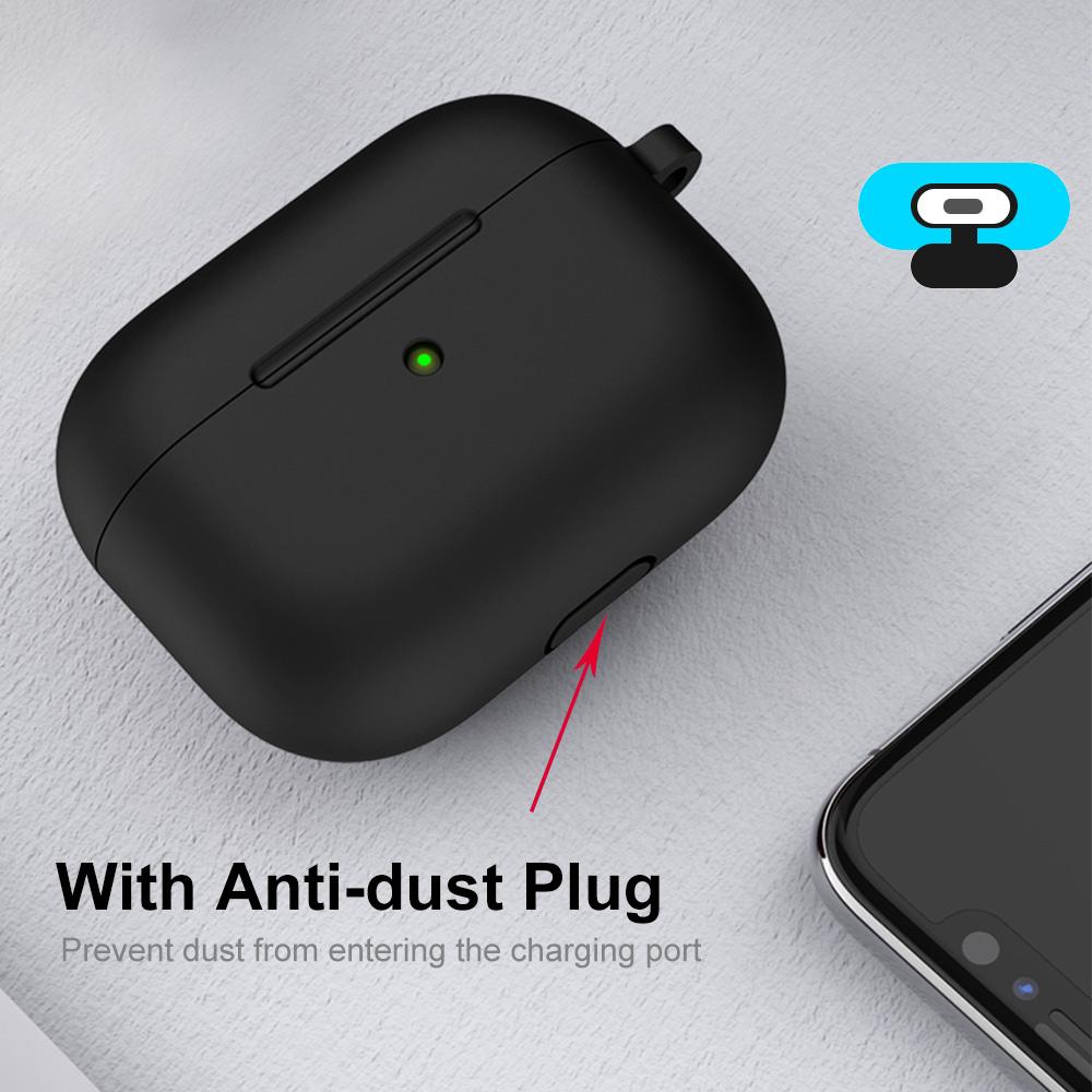ENKAY HAT PRINCE Thick Silicone Shockproof Cover Wireless Bluetooth-compatible Earphone Protector with Carabiner for Apple AirPods Pro White
ENKAY HAT PRINCE Thick Silicone Shockproof Cover Wireless Bluetooth-compatible Earphone Protector with Carabiner for Apple AirPods Pro White