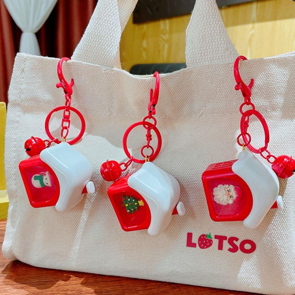 Music Christmas Nightlight Keychain Luminescence Christmas Pendant Cute Mini House Keychain Female Style 2
Music Christmas Nightlight Keychain Luminescence Christmas Pendant Cute Mini House Keychain Female Style 2