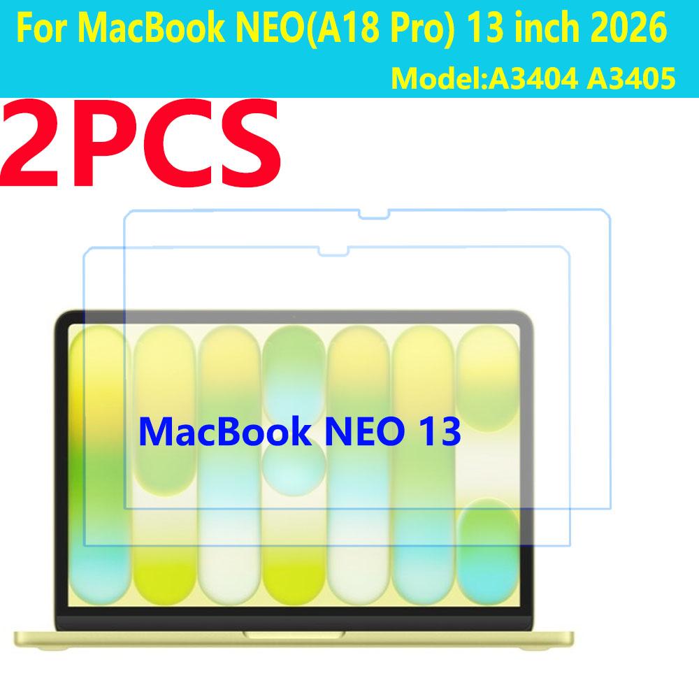 2 Pieces HD Tempered Glass For MacBook NEO(A18 Pro) 13 inch Screen Protector For Apple Macbook NEO Protective Film A3404 A3405
2 Pieces HD Tempered Glass For MacBook NEO(A18 Pro) 13 inch Screen Protector For Apple Macbook NEO Protective Film A3404 A3405