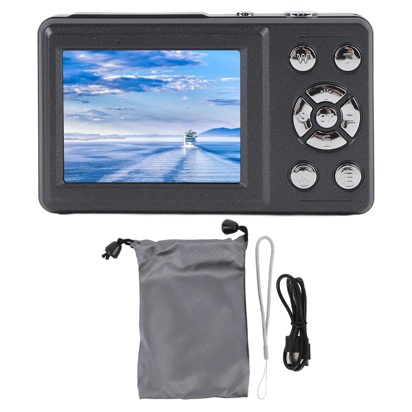 Digital Camera Black 4K 64MP 18x Zoom 2.4 Inch Screen 1200mAh Retro Travel Camera for Outdoor
Digital Camera Black 4K 64MP 18x Zoom 2.4 Inch Screen 1200mAh Retro Travel Camera for Outdoor