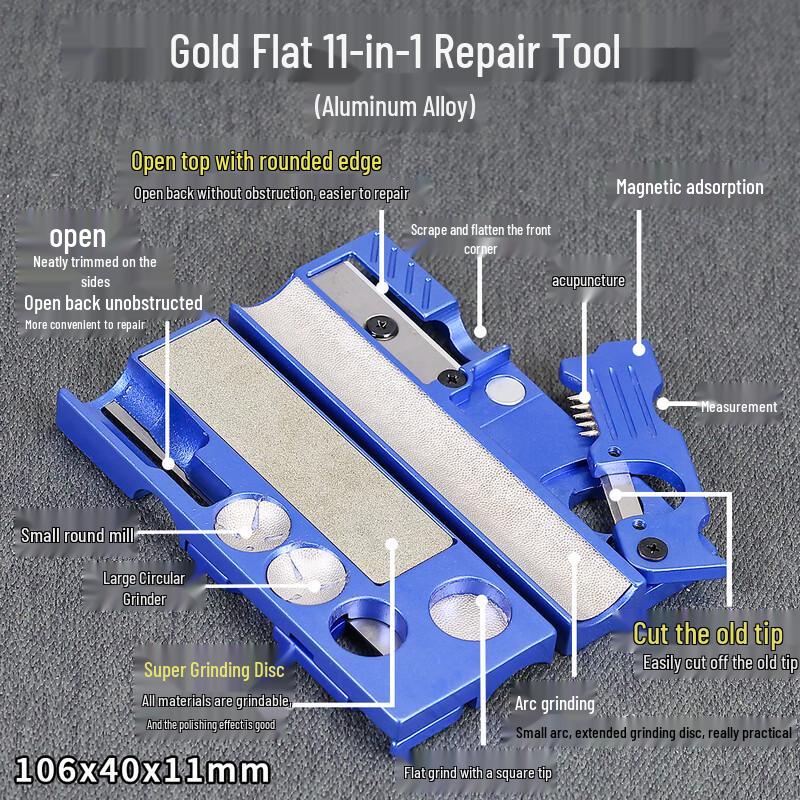 11-in-1 Billiard Cue Tip Repair Tool
11-in-1 Billiard Cue Tip Repair Tool