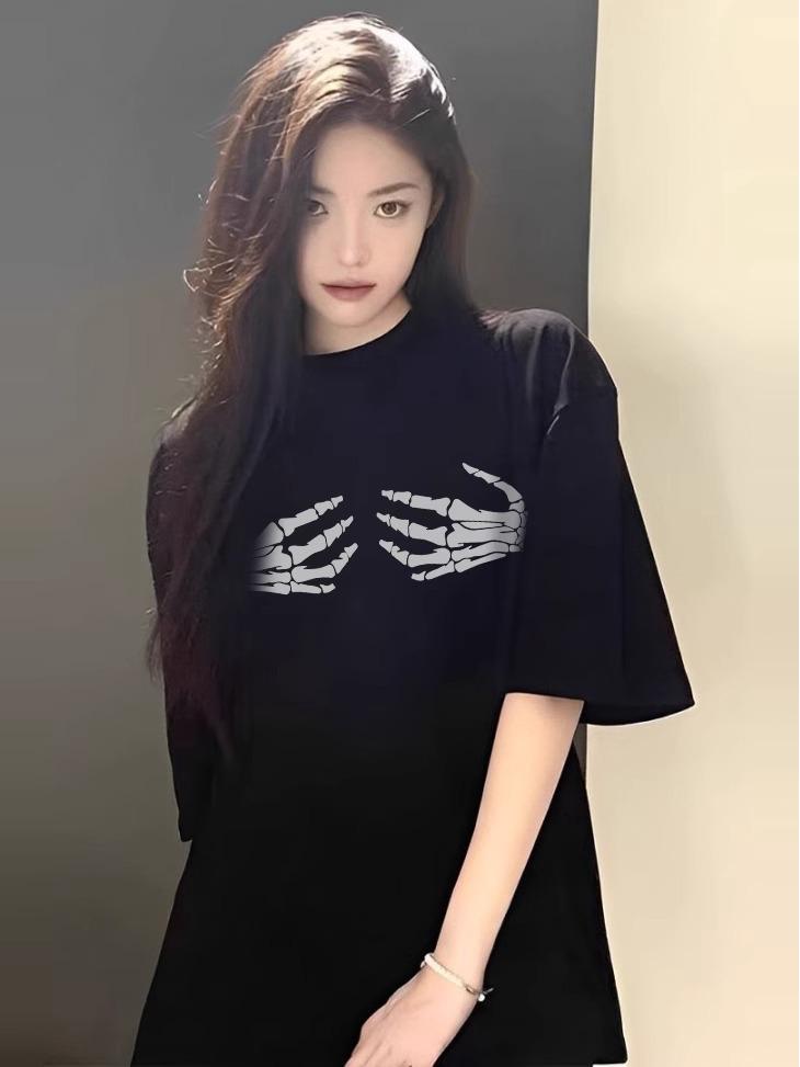 Women s Pure Cotton Black Short-Sleeve T-Shirt - 2025 American Style, Loose Fit 3XL
Women s Pure Cotton Black Short-Sleeve T-Shirt - 2025 American Style, Loose Fit 3XL