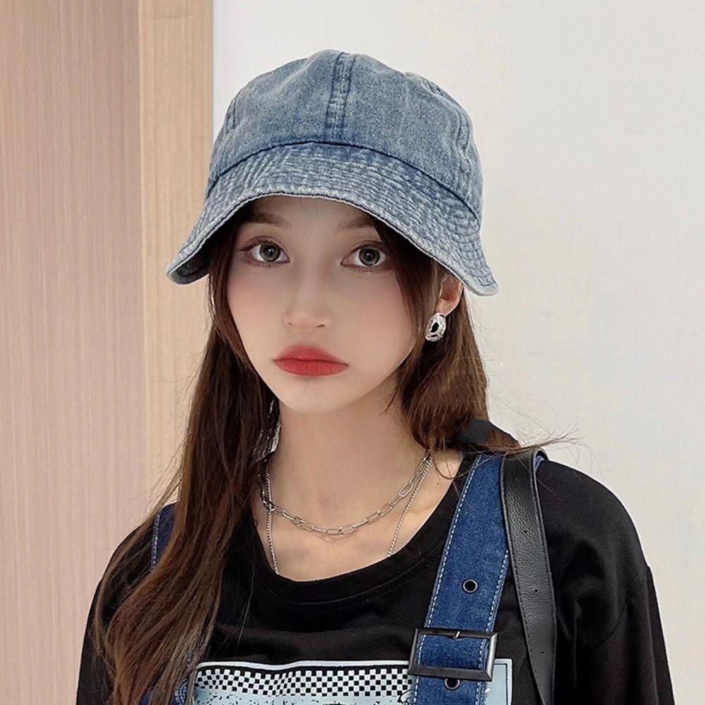 Sunscreen Cap Cotton Sun Cap For Girls Denim Baseball Cap Visors Cap Snapback Hat Korean Style Cap
Sunscreen Cap Cotton Sun Cap For Girls Denim Baseball Cap Visors Cap Snapback Hat Korean Style Cap