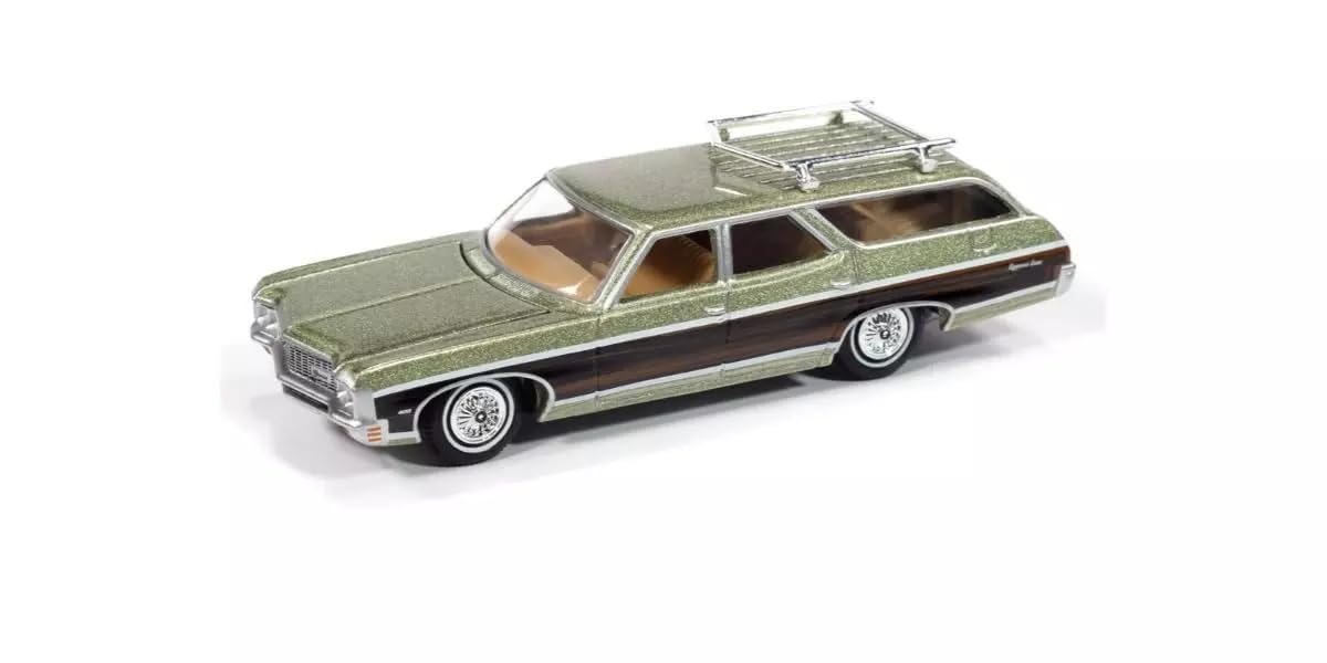 Kyosho AUTO WORLD Scale 1970 Chevy Kingswood Estate Green Finished AWSP177B 1/64 Wagon, Mist/Wood, Model,
Kyosho AUTO WORLD Scale 1970 Chevy Kingswood Estate Green Finished AWSP177B 1/64 Wagon, Mist/Wood, Model,