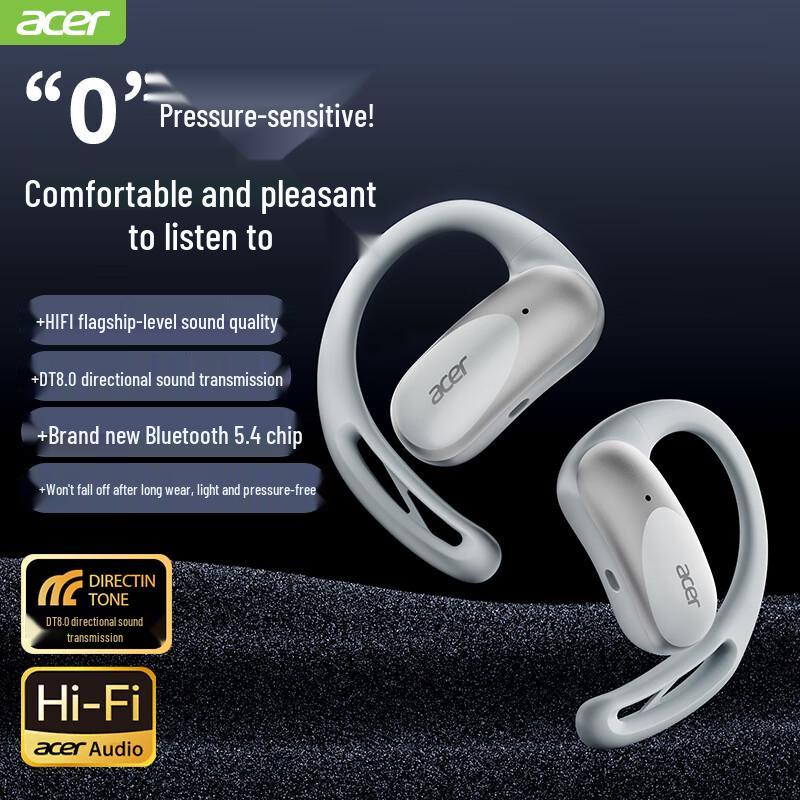 Acer OHR517 Open-Ear Ear-Hook Bluetooth Sport Headphones
Acer OHR517 Open-Ear Ear-Hook Bluetooth Sport Headphones