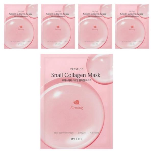 IT’S SKIN Prestige Snail Collagen Mask Sheet (5 Sheets) 5 Sheets
IT’S SKIN Prestige Snail Collagen Mask Sheet (5 Sheets) 5 Sheets