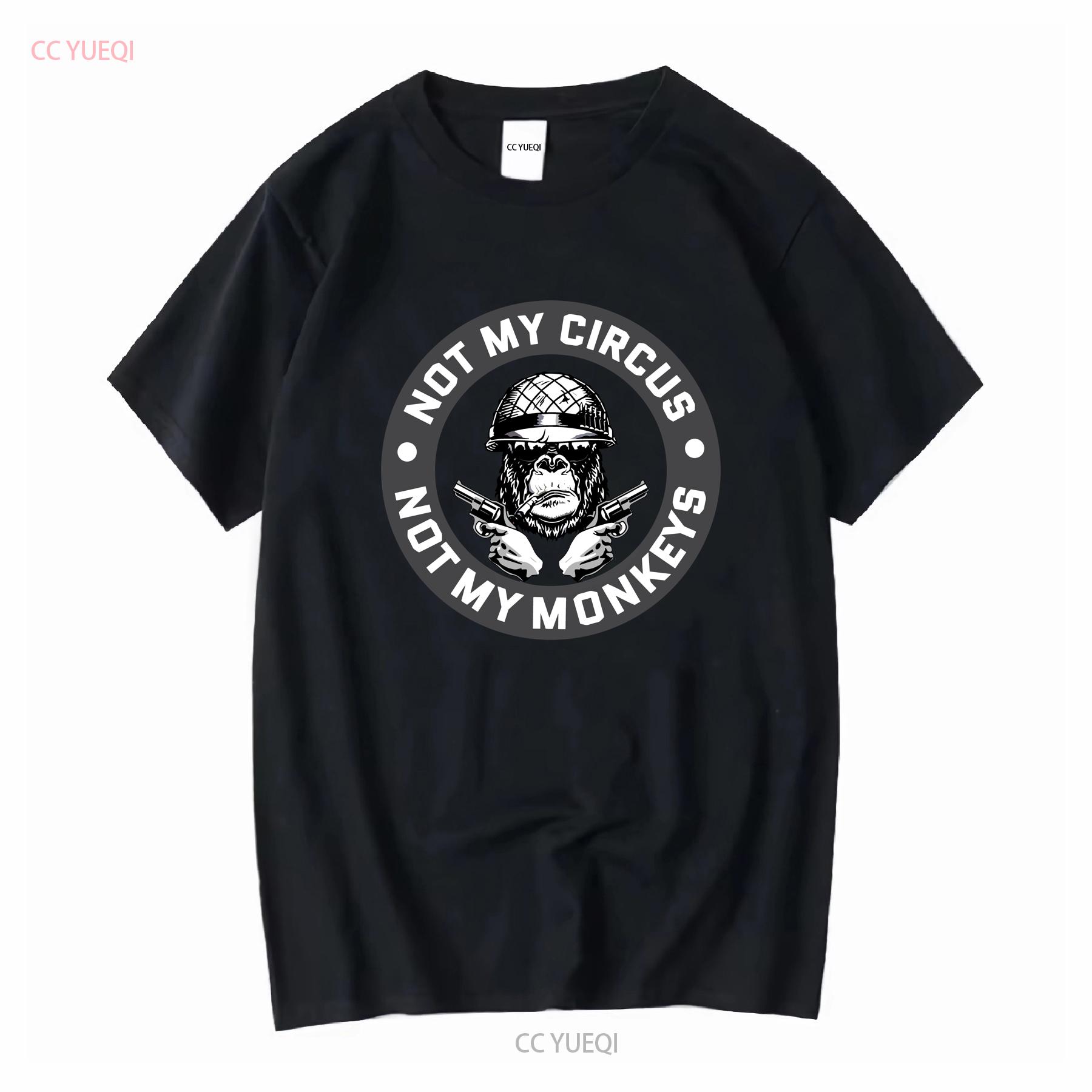 Not My Circus Monkeys Patriotic T Shirt Army Monkey Funny Great Idea long or short sleeves vintage Washed Slightly 4XL
Not My Circus Monkeys Patriotic T Shirt Army Monkey Funny Great Idea long or short sleeves vintage Washed Slightly 4XL