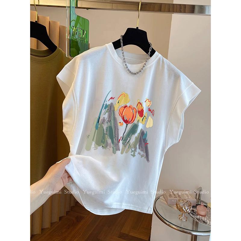 Ретро американская летняя хлопковая футболка с уникальным дизайном прямого плеча L
Ретро американская летняя хлопковая футболка с уникальным дизайном прямого плеча L