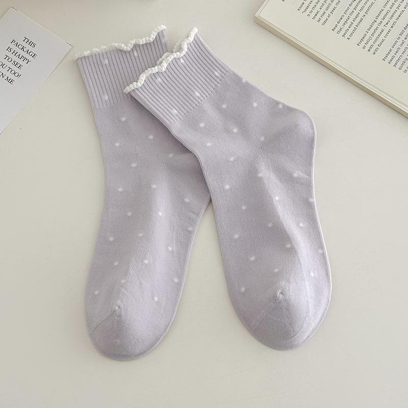 White Wooden Ear Cuff Children s Mid-length Stockings, Spring/summer Light Style, Sweet and Cute Polka Dot Lace Short Stockings, Without Bones 1 pair
White Wooden Ear Cuff Children s Mid-length Stockings, Spring/summer Light Style, Sweet and Cute Polka Dot Lace Short Stockings, Without Bones 1 pair