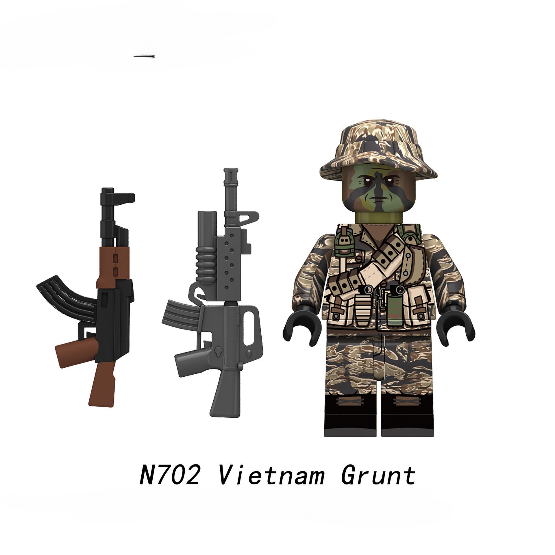 Військова серія Камуфляж Джунглі Солдат Мініфігурка Будівельні блоки Іграшки
Військова серія Камуфляж Джунглі Солдат Мініфігурка Будівельні блоки Іграшки