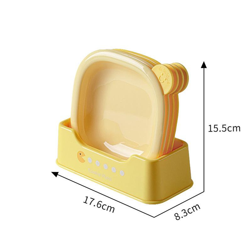 Набор из 4 квадратных мультяшных пластиковых подносов для закусок, тарелка для косточек, фруктовая тарелка, тарелка для сухофруктов с подставкой, тарелка для приправ, многоразовая жёлтый
Набор из 4 квадратных мультяшных пластиковых подносов для закусок, тарелка для косточек, фруктовая тарелка, тарелка для сухофруктов с подставкой, тарелка для приправ, многоразовая жёлтый