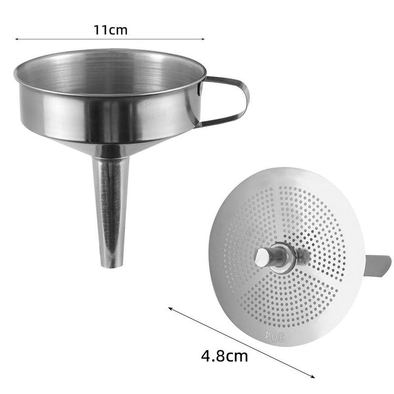 Kitchen Sub-packaging Funnel Oil Liquid Funnel with Strainer Small Metal Food Oil Filter for Bottle Stainless Steel Kitchen Tool
Kitchen Sub-packaging Funnel Oil Liquid Funnel with Strainer Small Metal Food Oil Filter for Bottle Stainless Steel Kitchen Tool