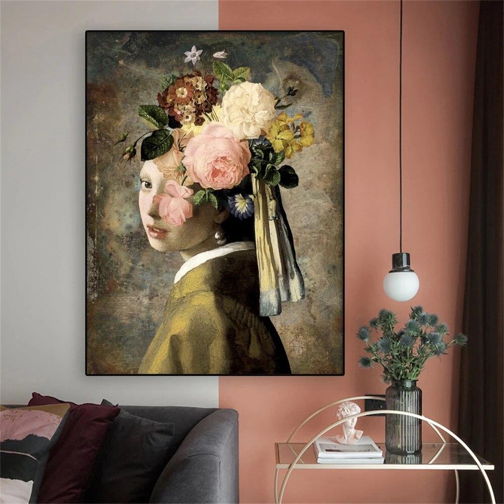 Винтажный постер Het meisje met de parel, принты, голова цветка, холст, картина, украшение для спальни, украшение для спальни, комната для девочек, настенное искусство, подарок 21cm×30cm NoFrame 
Винтажный постер Het meisje met de parel, принты, голова цветка, холст, картина, украшение для спальни, украшение для спальни, комната для девочек, настенное искусство, подарок 21cm×30cm NoFrame