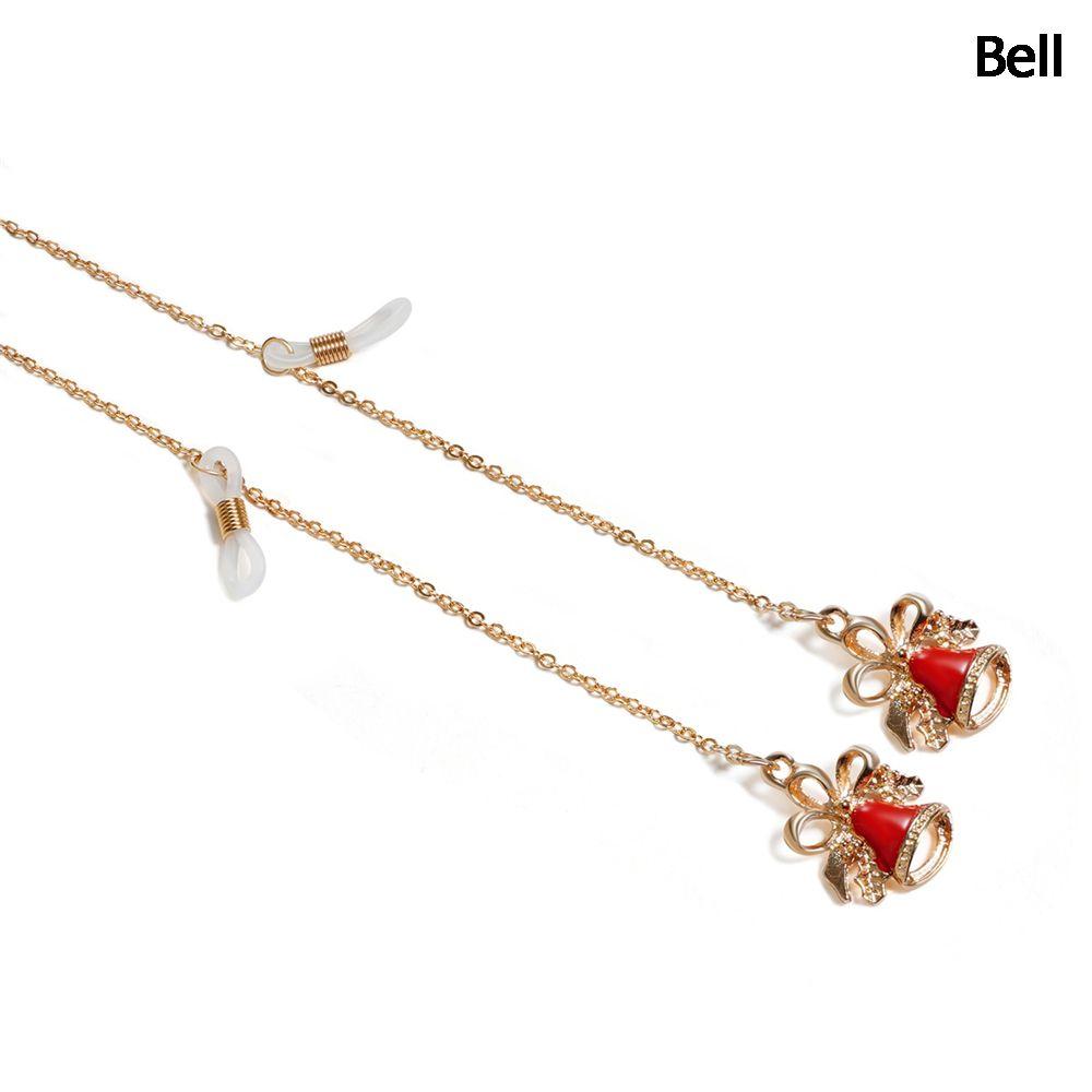 Women Men Christmas Metal Charm Pendant Glasses Chains Sunglasses Chain Eyeglasses Strap Bell
Women Men Christmas Metal Charm Pendant Glasses Chains Sunglasses Chain Eyeglasses Strap Bell